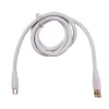 120W Fast Charging USB Type C Cables 1M Micro Data Cable för Samsung Xiaomi Huawei Mobiltelefonladdningstrådsladd