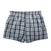 Klassieke plaid mannen broek casual mode merk hoge kwaliteit bokser 4 stks / partij heren katoen boxers heren shorts ondergoed 220423