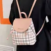 PU Leather Women Women Backdack Fashion Fashion Simple School Bag for Teenagers Small Bucket Mini Backpack Women Leather Crossbody Bags J220620