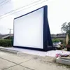 Tela de filme de projetor inflável gigante de equipamentos de cinema ao ar livre com ventilador de vídeo de cinema dobrável Teatro de teatro TV para diversão