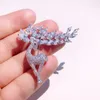 Designer Uomo Brooch Donne Lady Silver Pin Pin Vestita Spille per la donna Fashion Deer Corsage 3a Zircone Vintage Elegante Abito di lusso Elegante Dress Stile Coreano Sciarpa Sciarpa