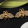 Vintage Bee Earrings Fashion Designer Earring High Quality Women Studs For Lady Luxury Jewelry Party Wedding Stud Engagement 220406763644