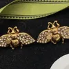 Vintage abeille boucles d'oreilles créateur de mode boucle d'oreille de haute qualité femmes goujons pour dame bijoux de luxe fête de mariage Stud fiançailles 220406763644