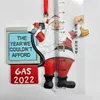 Gas 2022 Santa Claus Kerstboom Decoratie Resin benzine bord kamer decor ornamenten hanger C0819