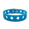 Bracelet en Silicone souple, bijoux adaptés à la chaussure, boucle en crocodile, accessoire de charme, cadeau de fête pour enfant, à la mode, 17 couleurs, 18cm, M4091