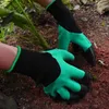 Disposable Gloves Hand Claw Abs Plastic Garden Rubber Gardening Digging Planting Durable Waterproof Work Glove Outdoor Gadgets 2 S287O