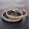 Bangle Fashion Rose Gold Silver Color Luxury Big Circlet Bracelet Высококачественный страх стразы для женщин для женщин подарки для девочек Melv22