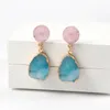 Dangle Chandelier 1 paire bohême résine pierre boucles d'oreilles femmes bijoux cadeau boucles d'oreilles faites à la main oreille pour femme grand Long cadeau Dangle Farl22