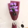 Criativo 7 pequenos buquês de sabão de simulação de flor de rosa para casamento dia dos namorados Dia das mães presentes do dia dos professores f060701