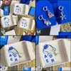 Charms Jewelry Findings Components 925 Sier Product A Letter Five Pointed Star Ader Error Earrings Pendant Drop Delivery 2021 Res8E