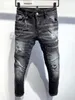 DSQ Jeans Mens مصمم فاخر جينز الضيق الممزق بارد Guy Guy Coreal Denim Fashion Fit