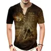 Custom Fashion Spring Sommer Diy T -Shirt Männer Schädel Vintage 3D bedruckte Kleidung übergroß