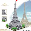 3585pcs World Architecture Model Bloków budulcowych Paris Eiffel Tower Diamond Micro Construct