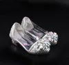 가죽 패션 크리스탈 브라이트 다이아몬드 신발 소녀 공주 싱글 신발 소녀 공연 하이힐 신발