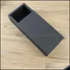 Party Favor Event Supplies Festive Home Garden 14X7X3Cm Black Beige Der Packing Box Gift Bow Tie Packaging Kraft Paper Carft Cardboard Box