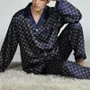 Sleepwear Men's Sleepwear masculino pijamas para homens para homens de manga longa Tops Tops TRUSTERS FINO DE ICELA PIJAMA STETMEN