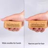 Limpieza rectangular de madera de madera Cepille de uñas Dobres de uñas Cleanes de lisas de uñas