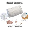 Fio 5mm 100m algodão colorido macrame corda corda bege torcido artesanato string diy home têxtil casamento suprimento decorativo