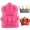 Royal Crown Silicone Fandont Stampo Silica stampi stampi corona di cioccolato stampo da caramella per torta nuziale Strumenti di decorazione di torta DH555