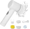 Brosse de nettoyage électrique rotative, brosse de nettoyage Rechargeable pour salle de bains, baignoire murale, toilettes, fenêtre, évier de cuisine, plat