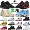 Sail Oreo University Blauw 4 4s Heren Basketbalschoenen Black Cat Red Thunder Fire Red Wild Things White Cement Bred Infrared Zen Master Heren Sport Dames Sneakers Trainer