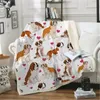 Blankets Soft Coated Wheaten Terrier Fleece Blanket 3D All Over Printed Sherpa On Bed Home Textiles