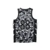 Summer Men Basketball T Shirt Vest Fashion Designer Camouflage Pattern Sleeveless Tees Asian Size M-3XL