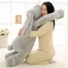 Encantador animal gigante 90 cm 120 cm suave dibujos animados orejas grandes conejo de peluche de juguete almohada de peluche regalo de niña 220409