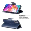 Fårskinn Läderfodral för Samsung Galaxy A72 A52 A51 A71 A01 A10 A11 A02S A12 A21S A31 A32 A40 A41 A42 A50 A70 Flip Wallet Case