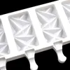 21x12.3cm silikonglassformar 4 Cell Cube Tray Mold Tool Popsicle Maker DIY Hemlagade mögelkaka verktyg