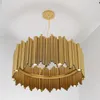 Pendant Lamps North Europe Postmodern Living Room Dining Villa Exhibition Hall Project Aluminum Tube ChandelierPendant