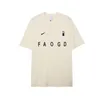 Mäns T-shirts Men's Tees 24 Designer Polose New Summer Fog Double-Track Men's T-shirts Nisch Brand American Loose Par Pure Cotton Short Sleeve T-shirt för män och kvinnor