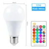 Bulbs LED 5W RGB 10W 15W RGBW RGBWW Lamp 16 Colors IR Remote Control Indoor Decoration Lighting AC 85-265V Magic LightLED