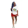 2022 NYA Summer Shorts Outfits Casual Women Tracksuits Letter Printed Short Sleeve Designer Sport Two Piece Set Yoga Pants Suit