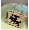 Summer Beach Basket Bag 2022 Borse da donna firmate Borse casual in PVC Borse a tracolla da donna a righe patchwork