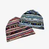 Cokk katoenen beanie tulband hoed vrouwen mannen boho geometrisch ontwerp beanie mode baggy cap gorro feminino bot mannelijk nieuw casual j220722