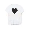 High Street Mens White T-Shirts Mode Womens Heart Print Tees Designer Mann Kurzarm Tops Asien Größe S-2xl
