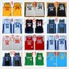 NCAA Basketball Jersey Petrovic Redick Smith Johnson Bamba Rose Porzingis Ginóbili Doncic Rodman Divincenzo Bibby Petrovic Thomas Wall Irving Nash Young Stockton