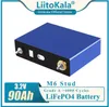 LiitoKala Grau A 3.2V 90Ah Lifepo4 CÉLULA de Bateria NOVA para DIY 12V 24V 48V Pacote RV Diy Solar UE EUA ISENTO DE IMPOSTOS UPS ou FedEx