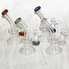 Hookahs 14mm Female Glass Water Pipes Pyrex Oil Rigs Recycler Rig for Smoking with slide bowl quartz banger