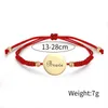 Bracelets porte-bonheur été tressé rouge inspirant amour espoir rêve mot Bracelet chaîne réglable pour FriendCharm Inte22