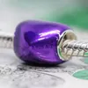 Métallique Purple Heart Charm 925 Silver Pandora Charms pour Bracelets Kits de fabrication de bijoux à bricoler soi-même Perles en vrac Argent en gros 799291C01