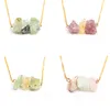 Healing Stone Pendants Necklace crystals fluorite personality for Women Jewelry Mind soothe