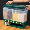 Storage Bottles & Jars Rice Box Dispenser Container Grain Jar Cereal Bucket Food Kitchen OrganizerStorage