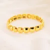 Bangle 4st/Lot Dubai Jewelry Gold Color Bangles Etiopiska afrikanska armband för kvinnor Arab bröllopsgåvor