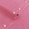 قمصان رجالية-تناسب الأطفال الصغرى طويلة الأكمام التصحيح الجيب رقيقة لينة 100٪ القطن الأبيض / الأحمر خطوط فحص منقوشة عارضة قميص 220322