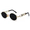 Güneş gözlüğü moda tarzı metal yuvarlak steampunk erkekler retro vintage gotik buhar punk güneş gözlükleri kadınlar için yaz 2022sunglasses9918684