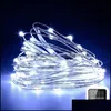 Décorations De Noël Fournitures De Fête De Fête Maison Jardin Guirlande Lumineuse Solaire 100 Led 10M Décoration Extérieure Bande Lumières Fil De Cuivre Au Sol