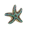 S2892 bijoux de mode broches élégantes pour femmes fille coloré cristal strass incrusté mignon poulpe étoile de mer broche broche