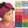 18 färger barn knut pannband flickor mjuk nylon elastiska hårband hårtillbehör för barn M4147